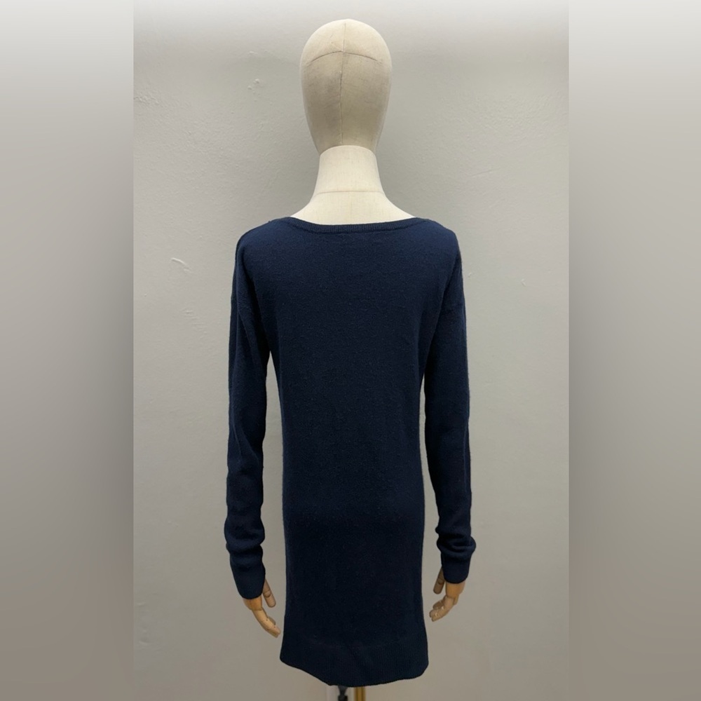 Banana Republic Navy Blue Knit Sweater Dress Size S Cashmere Blend - Picture 5 of 13